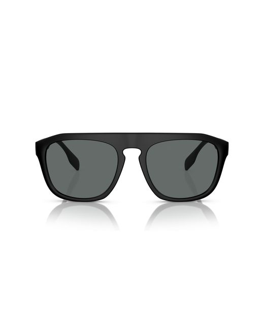Burberry Black Be4396U Wren 346481 Sunglasses Injected Squared Polarized for men