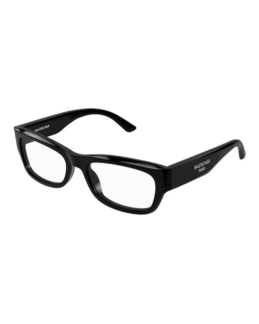 Balenciaga Black Bb0392O 001 Optical Frames Acetate Transparent Squared for men
