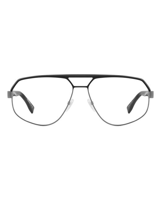DSquared² Black D2 0121 V81 Optical Frames Metal Squared for men
