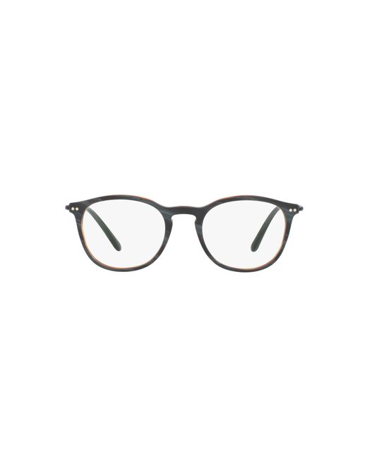 Giorgio Armani Black Ar7125 5570 Matte Horn Optical Frames Acetate Pantos Normal for men