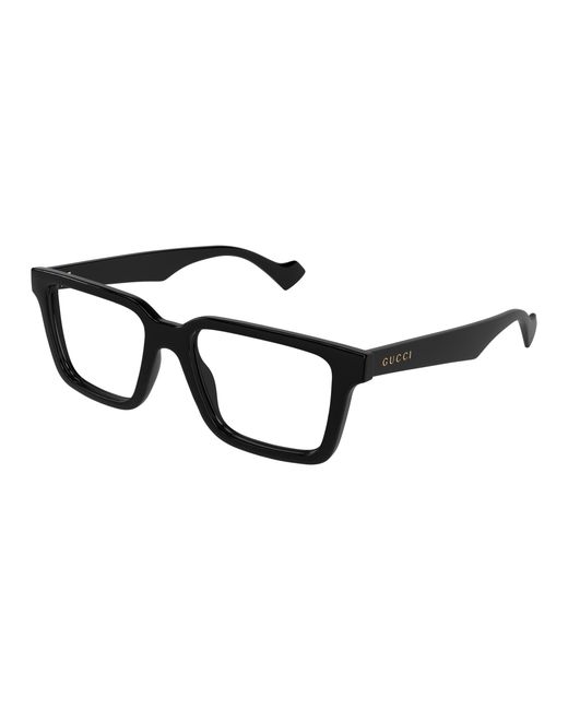 Gucci Black Gg1729O 005 Optical Frames Injected Transparent Squared for men