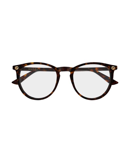 Gucci Black Gg0027O 016 Optical Frames Acetate Transparent Round