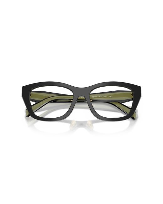 Prada Black Pr D11Vd 03K1O1 Optical Frames Acetate Transparent Geometric Normal