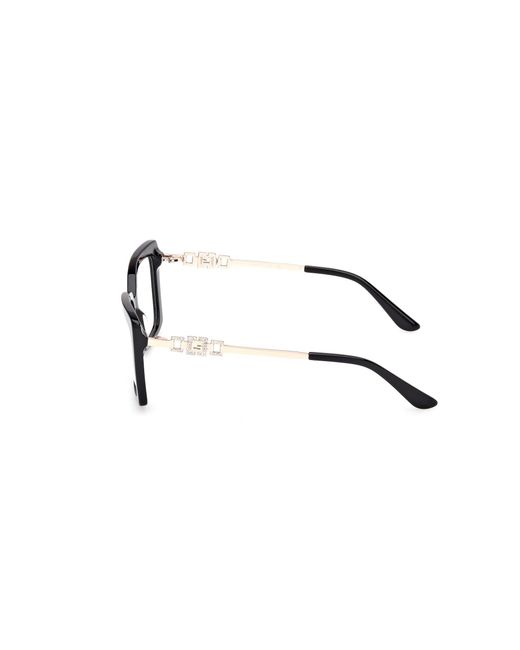 Guess Black Gu50318 001 Optical Frames Acetate Squared Normal