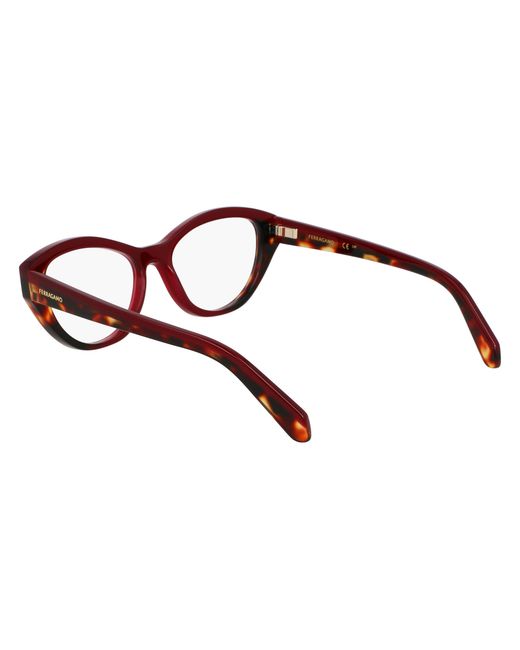 Ferragamo Black Sf3011 654 Optical Frames Acetate Cat Eye Normal