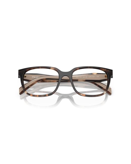Prada Black Pr 17Zv 07R1O1 Optical Frames Acetate Squared Normal