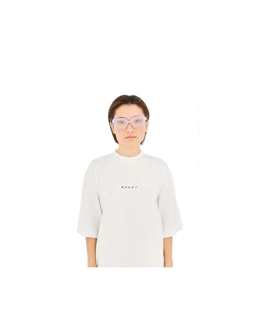 Marni Black Ldo Zvier Optical Frames Acetate Geometric