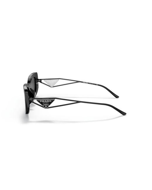 Prada Black Pr 14Ys 1Ab5S0 Sunglasses Acetate Squared Normal