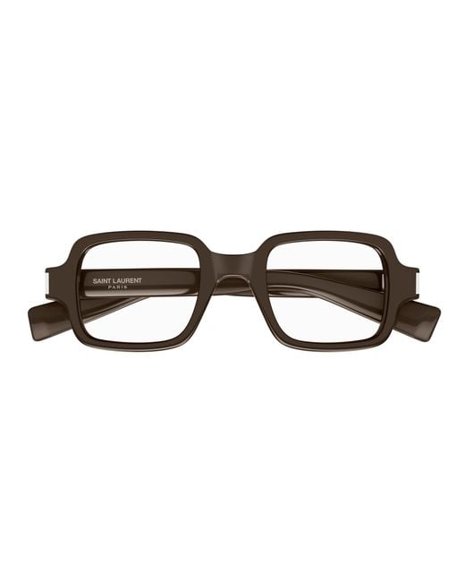 Saint Laurent Black Sl 720 Opt 001 Optical Frames Acetate Transparent Squared