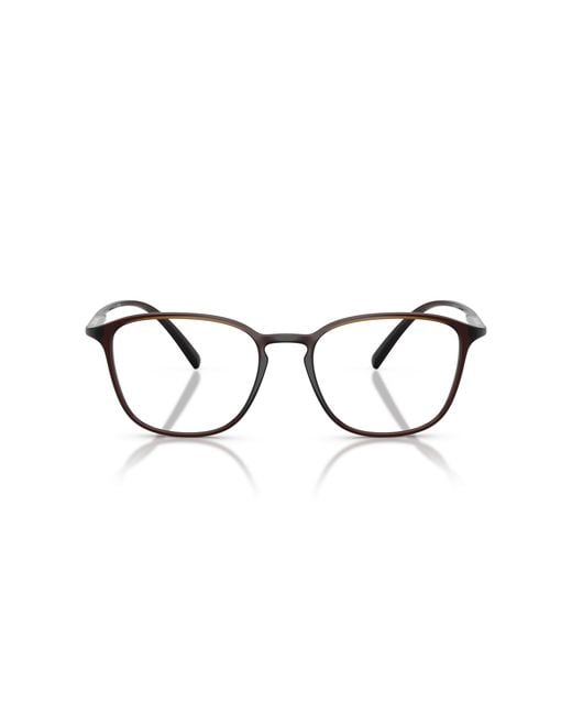 Giorgio Armani Black Ar7276U 5017 Optical Frames Injected Transparent Pillow Normal for men