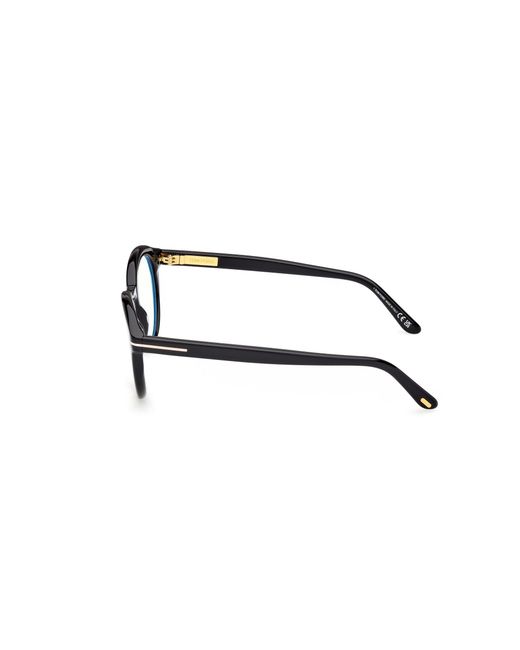 Tom Ford Black Ft6061-B 001 Optical Frames Acetate Round Normal