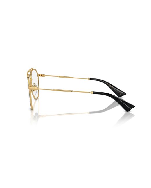 Dolce & Gabbana Black Dg1353 1311 Optical Frames Metal Transparent Pilot Normal for men