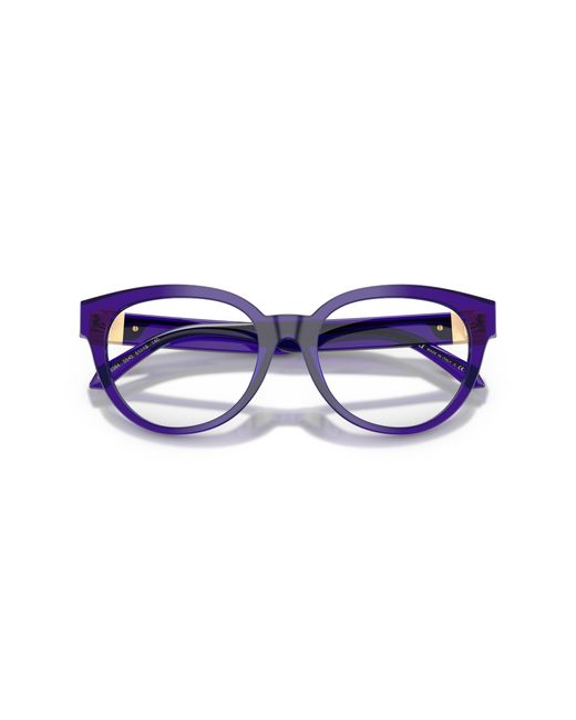 Versace Black Ve3384 5545 Optical Frames Acetate Round Normal