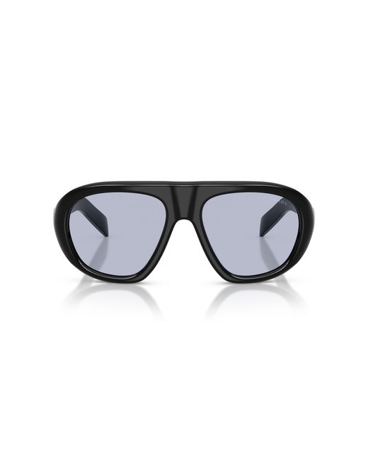 Prada Black Pr C05S 16K30X Sunglasses Acetate Geometric Normal