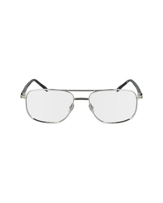 Lacoste Black L2302 045 Optical Frames Metal Squared Normal for men