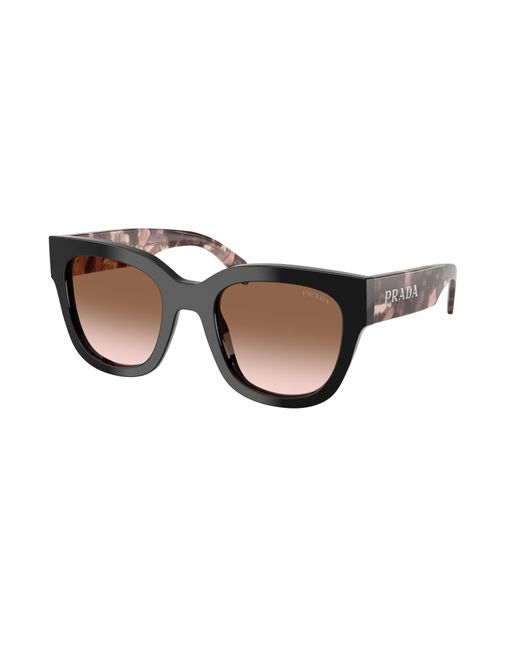 Prada Black Pr C04S 28F90P Sunglasses Acetate Squared Normal Nuanced