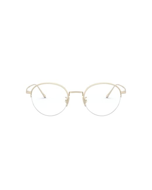 Giorgio Armani Black Ar5098T 3281 Optical Frames Titanium Transparent Round Normal for men