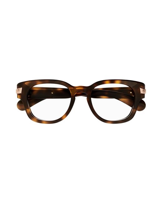 Gucci Black Gg1518O 002 Optical Frames Acetate Transparent Round for men
