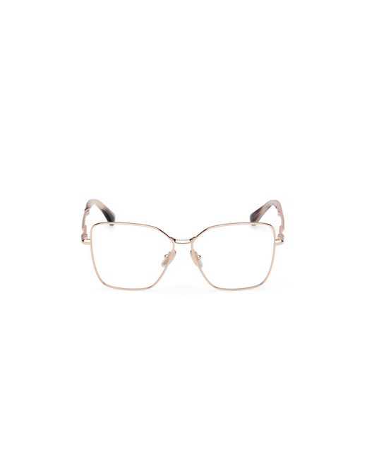 Max Mara Black Mm5187 028 Optical Frames Metal Round Normal