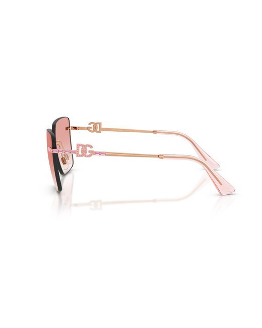 Dolce & Gabbana Black Dg2332B 12988D Sunglasses Metal Squared Normal Nuanced