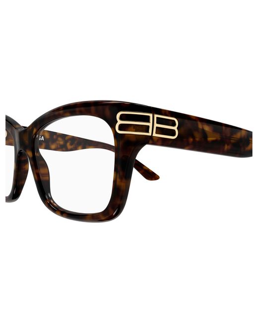 Balenciaga Black Bb0472O 002 Optical Frames Acetate Transparent Squared