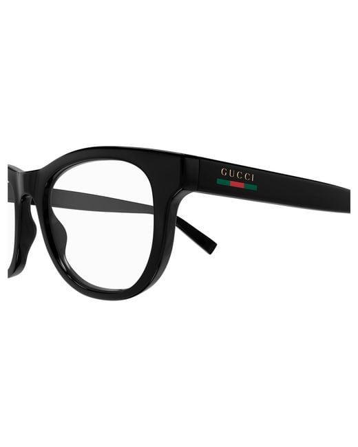 Gucci Black Gg1929O 001 Optical Frames Injected Transparent Squared for men
