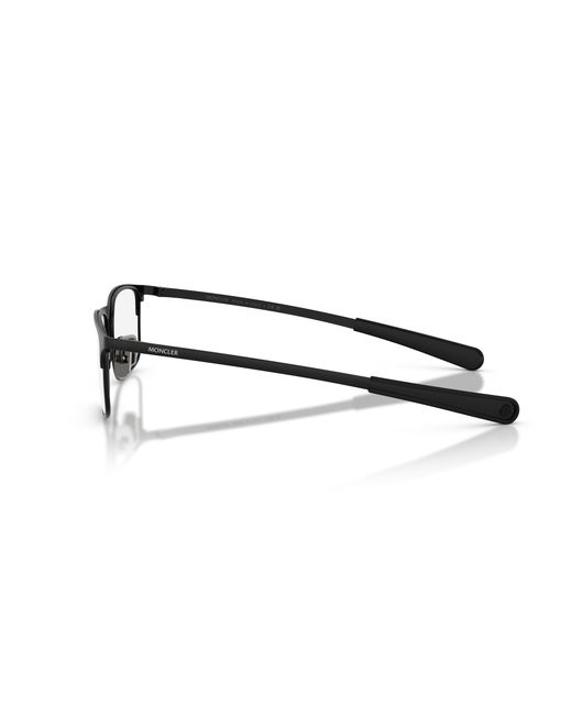Moncler Black Me1014 1001 Optical Frames Metal Transparent Squared Normal