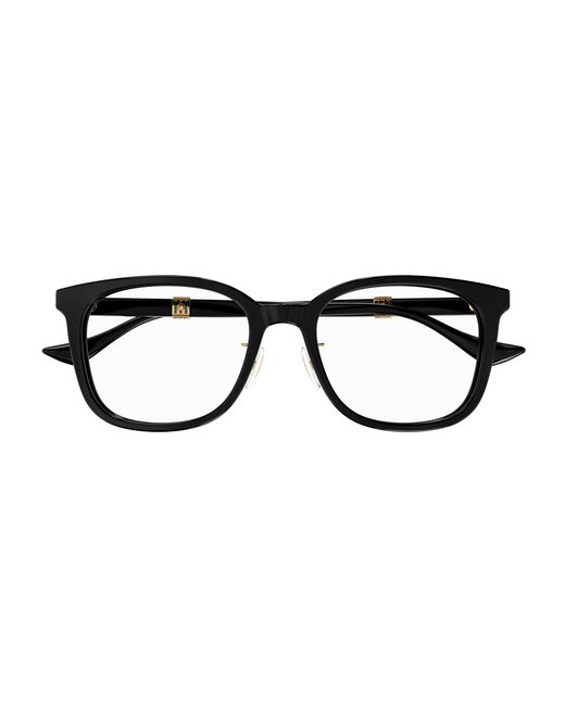 Gucci Black Gg1500Ok 002 Optical Frames Acetate Transparent Round for men