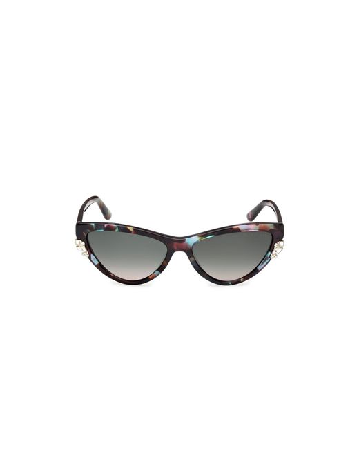 Guess Black Gm00031 98B Sunglasses Acetate Smoke Cat Eye Normal