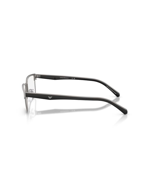 Emporio Armani Black Ea1175 3015 Optical Frames Metal Squared Normal for men