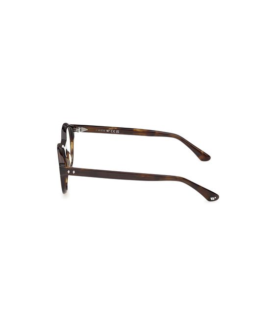 Web Black We5472 052 Optical Frames Acetate Round Normal for men