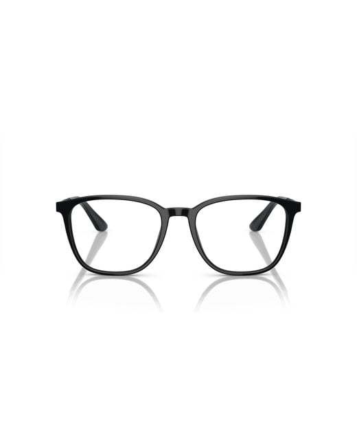 Giorgio Armani Black Ar7250 5001 Optical Frames Acetate Transparent Squared Normal for men