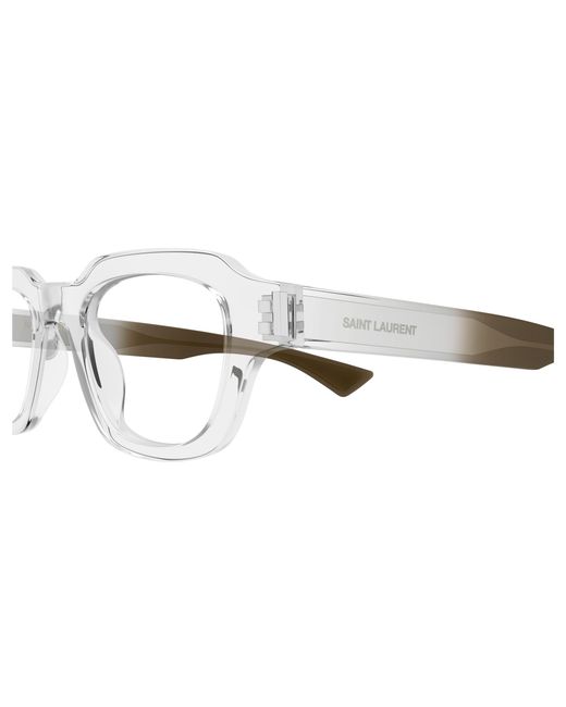 Saint Laurent Black Sl 791 Opt 003 Optical Frames Acetate Transparent Squared