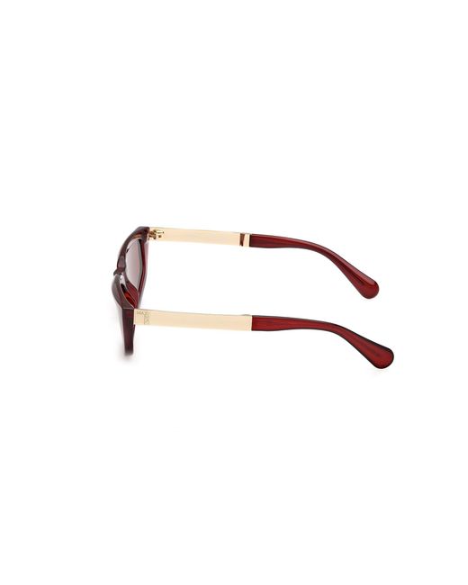 MAX&Co. Red Mo0125 66E Sunglasses Injected Cat Eye Normal