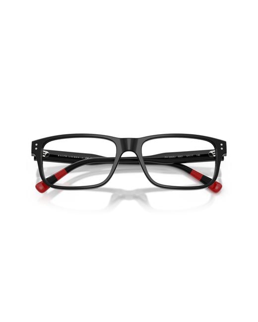 Polo Ralph Lauren Black Ph2302U 5001 Optical Frames Acetate Transparent Squared Normal for men