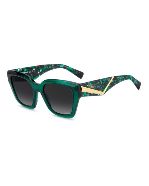 Missoni Green Mis 0267/S 1Ed/9O Sunglasses Acetate Squared Normal Nuanced