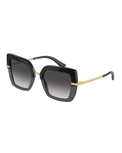 Dolce & Gabbana Black Dg4373 32468G Sunglasses Acetate Squared Normal Shaded