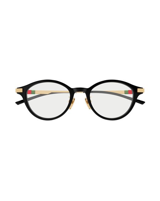 Gucci Black Gg2000Oj 001 Optical Frames Acetate Transparent Round