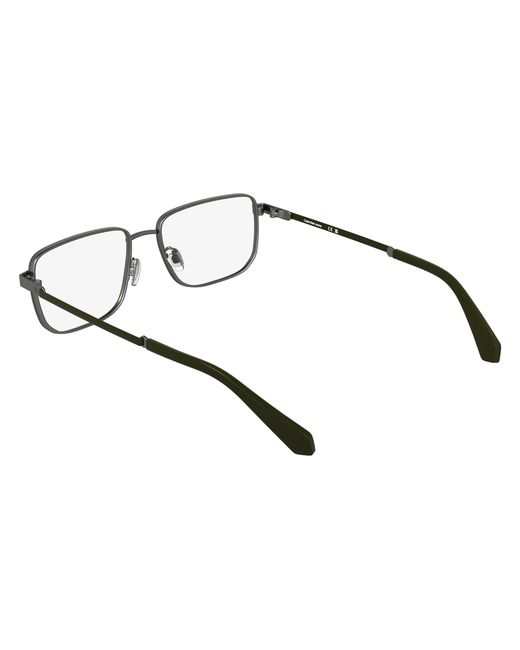 Calvin Klein Black Ckj25210 027 Optical Frames Metal Squared Normal for men