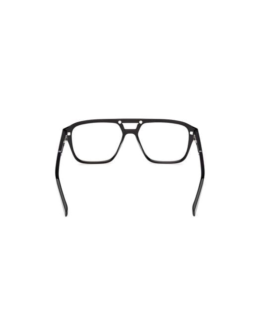 Timberland Black Tb50085 001 Optical Frames Injected Squared Normal for men