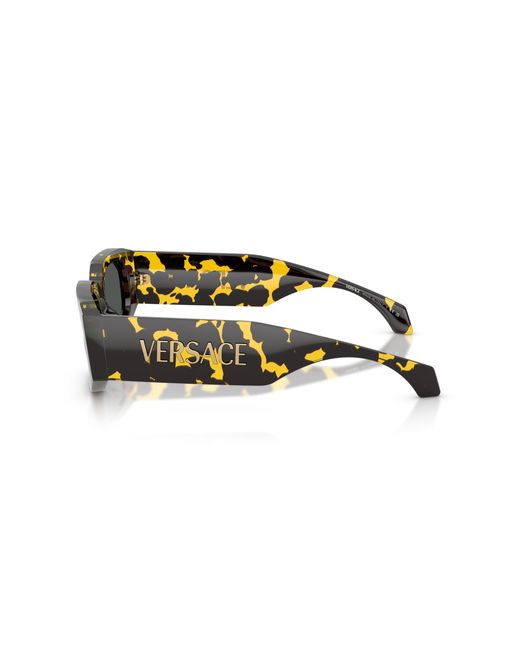 Versace Black Ve4489U 552887 Sunglasses Injected Geometric Normal