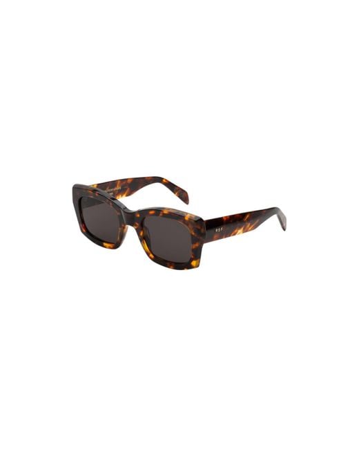 Retrosuperfuture Black H8Y Komori Burnt Sunglasses Acetate Squared Normal
