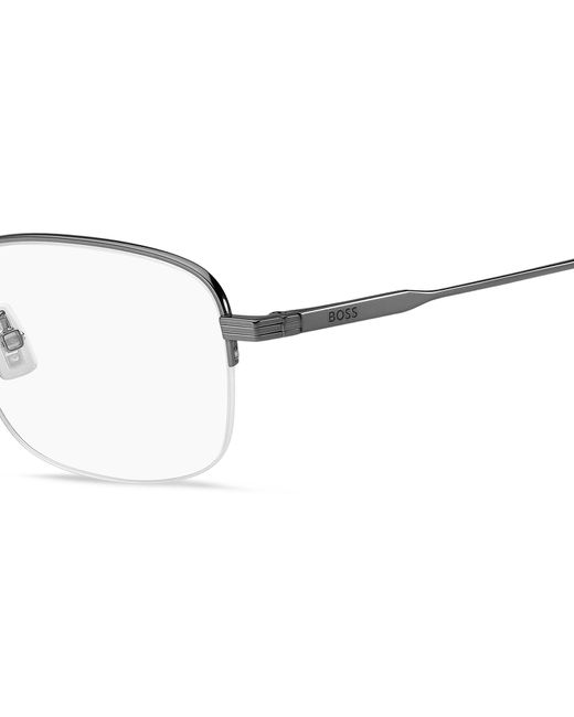 Boss Black Boss 1799/F Kj1 Optical Frames Titanium Squared Normal for men