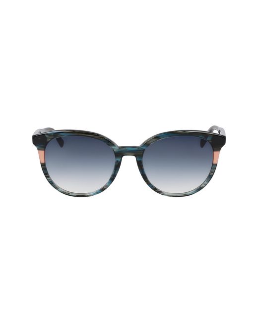 Longchamp Black Lo752S 406 Sunglasses Acetate Round Normal Normal