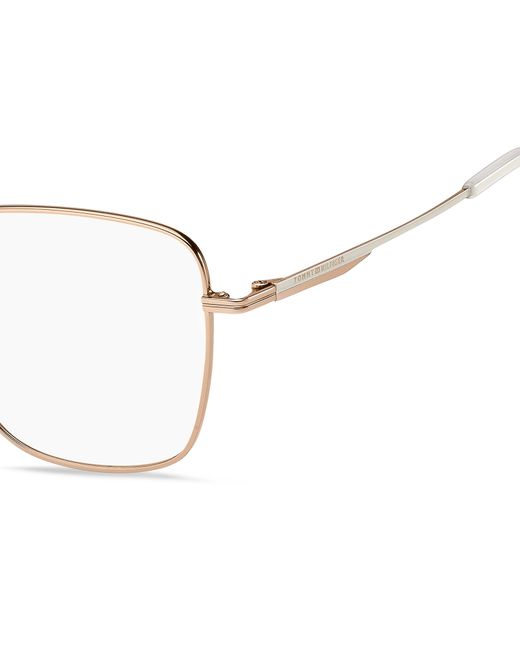 Tommy Hilfiger Black Th 2366/F Ddb Optical Frames Metal Squared Normal for men