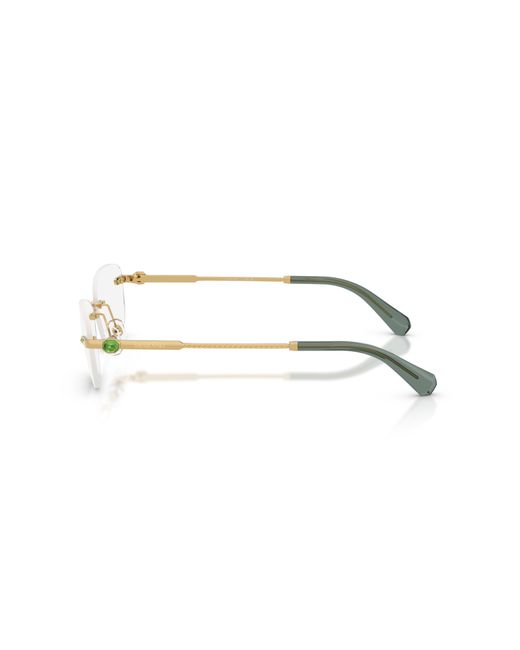 Swarovski Black Sk1037 4028 Optical Frames Metal Transparent Round Normal