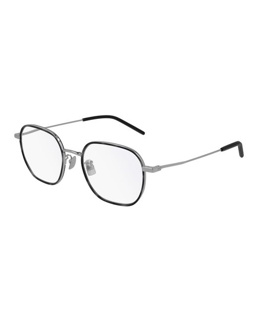 Saint Laurent Black Sl 397/F 002 Optical Frames Metal Squared