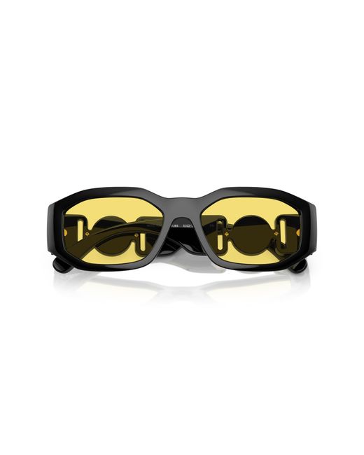 Versace Black Ve4361 Gb1/85 Sunglasses Nylon Geometric Normal for men