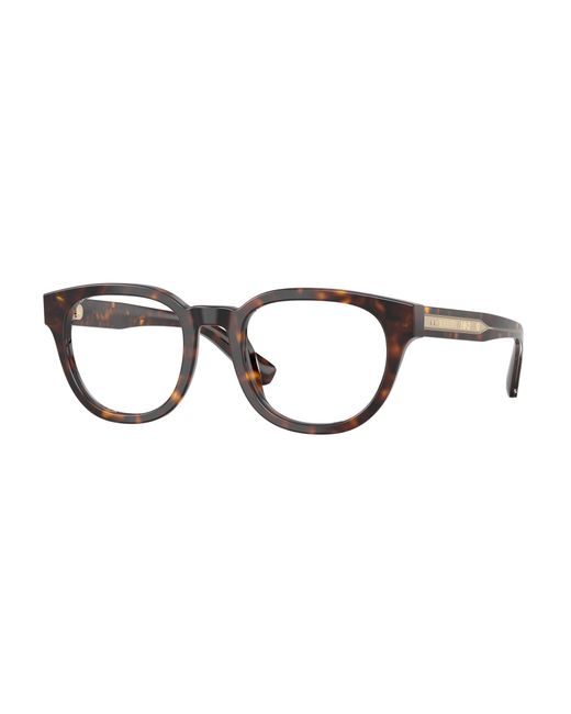 Burberry Black Be2454 4205 Optical Frames Acetate Transparent Round Normal for men
