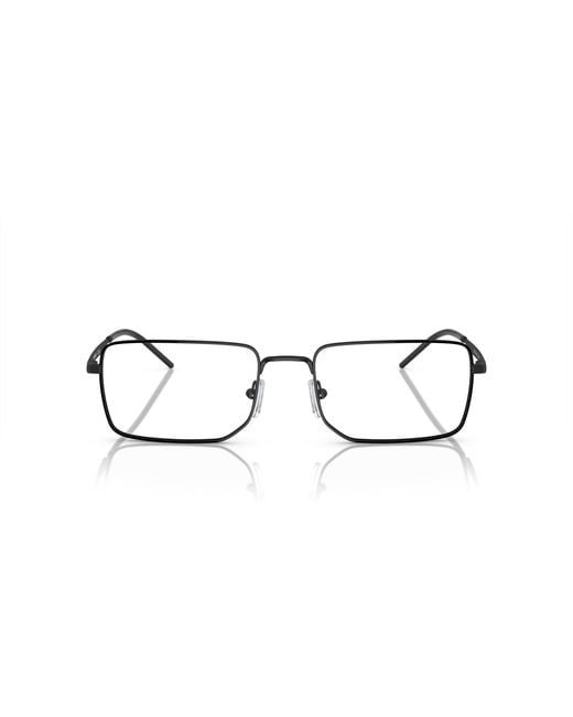 Emporio Armani Black Ea1153 3001 Optical Frames Metal Transparent Squared Normal for men